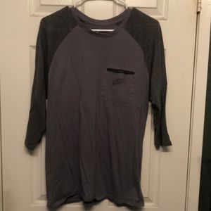 Men’s Nike 3/4 sleeve tee with pocket